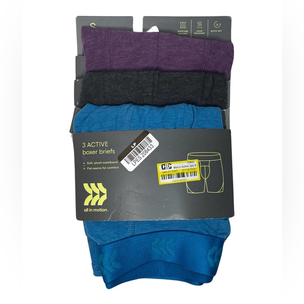 ALL IN MOTION - Men’s 3pk Active Boxer Briefs.